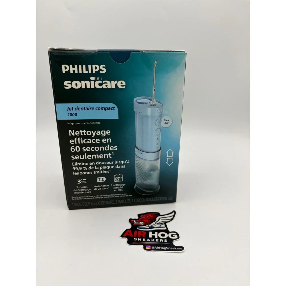 Philips Sonicare Compact Flosser 1000 Light Blue Oral Irrigator HX3801/21